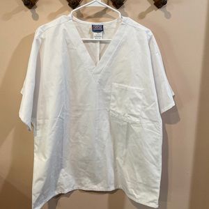 Cherokee Workwear White Scrub Top